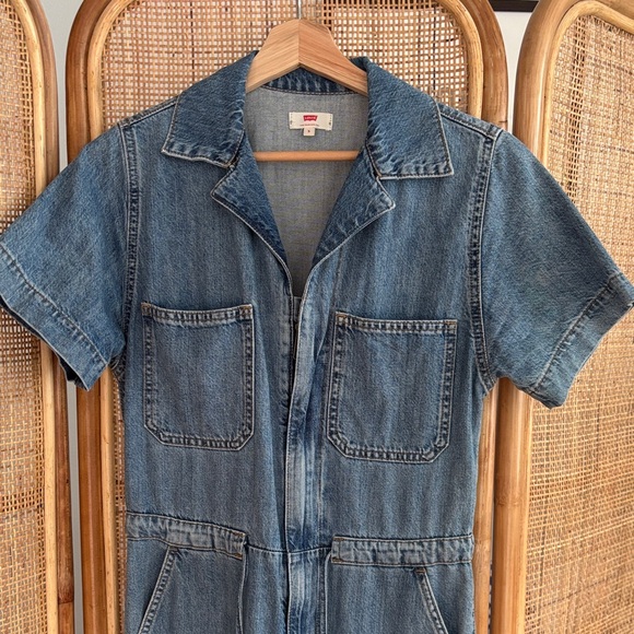 Levi’s Blue Denim Jumpsuit - Picture 3 of 5
